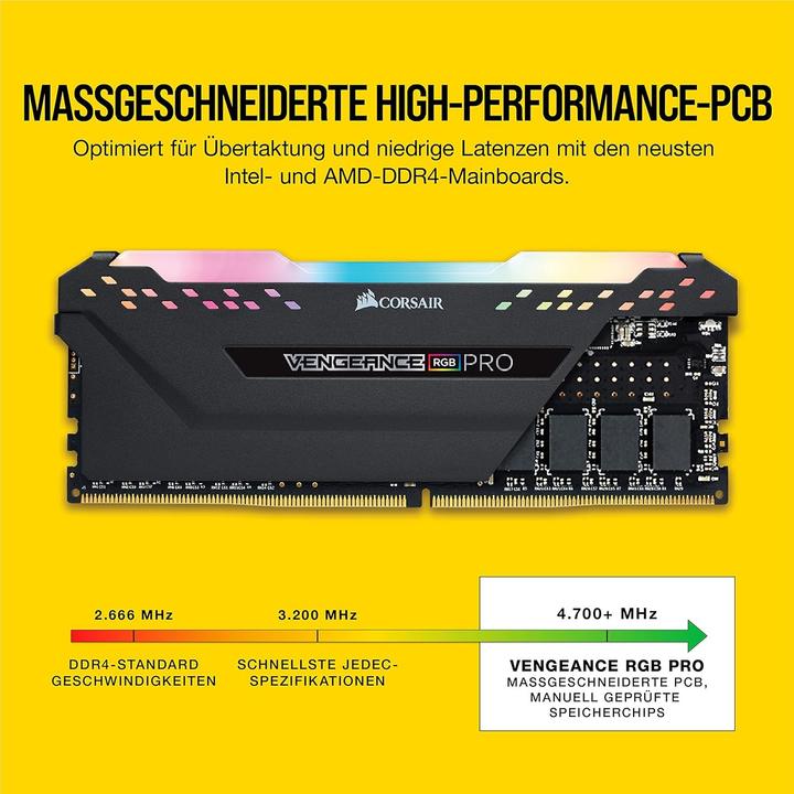 Actual product image Corsair Vengeance RGB Pro (2 x 16GB, 3200 MHz, DDR4-RAM, DIMM)