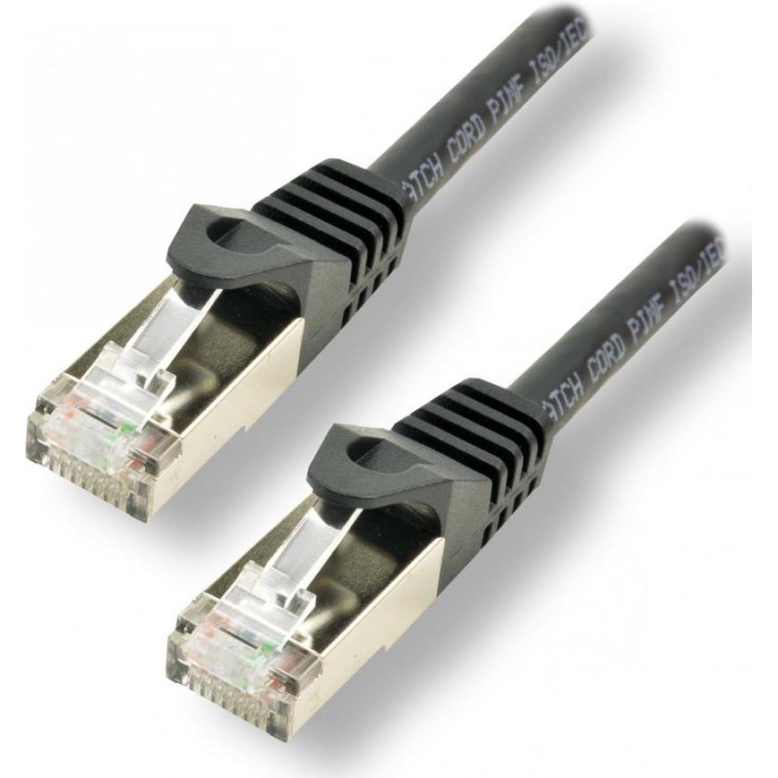 MCL CAT 7 S/FTP LSZH Patch cable - 15m Black (S/FTP, CAT7, 15 m), Netzwerkkabel