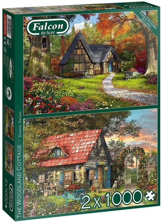 Produktbild Jumbo 11294 - The Woodland Cottage, Puzzle, 2 x 1000 Teile (1000 Teile)