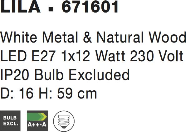Actual product image Nova Luce Lila (E27)