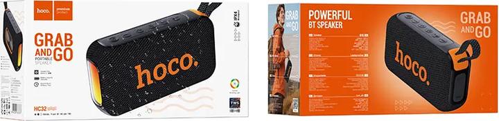 Actual product image Hoco Bluetooth speakers Speaker bluetooth 2 x 10W 4h HC32 black (4 h)