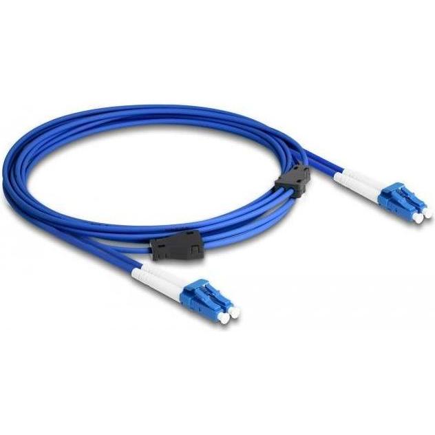 Thumbnail - Delock LWL Kabel mit Metallarmierung LC Duplex zu LC Duplex Singlemode OS2 3 m (3 m), Netzwerkkabel