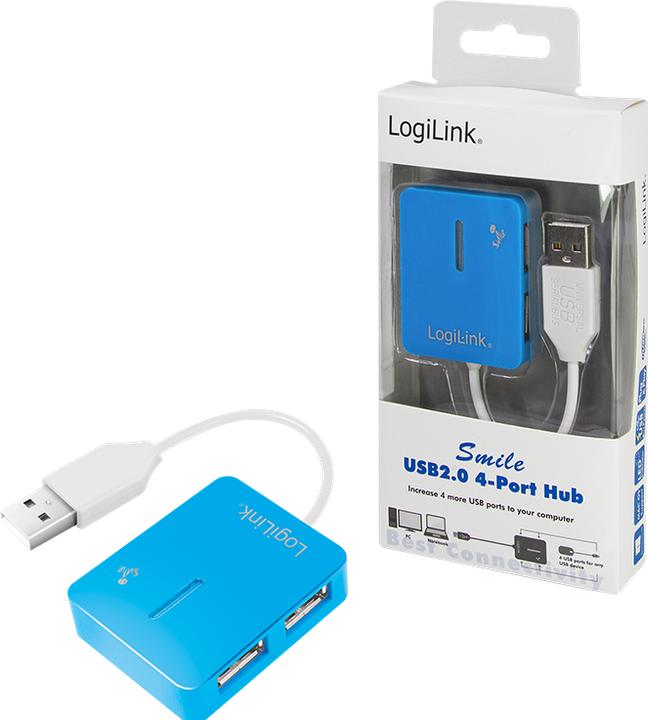 Actual product image LogiLink Smile (USB-A, 4 Ports)