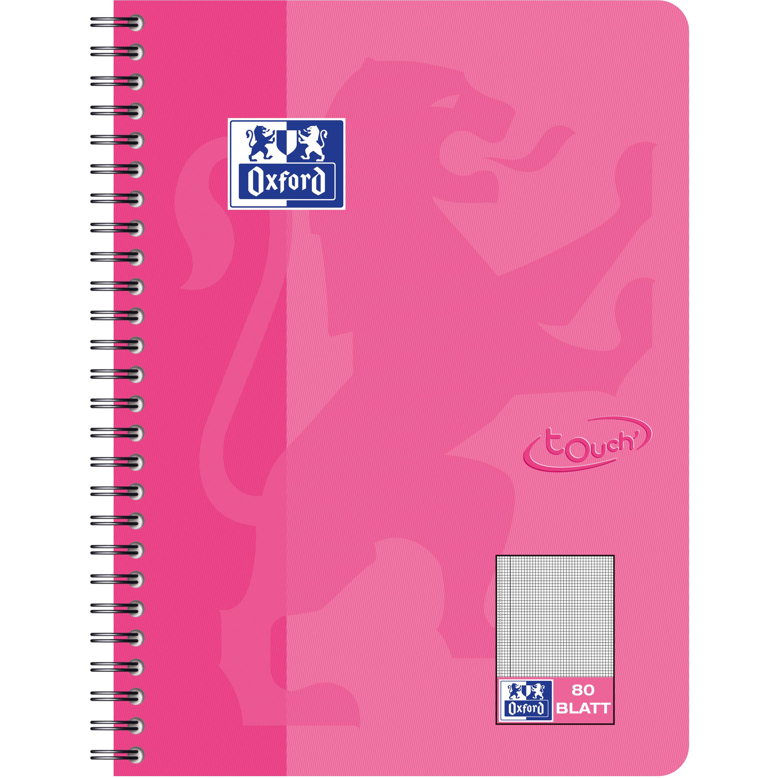Oxford, Heft + Block, Collegeblock Touch (B5, Blanko, Weicher Einband)