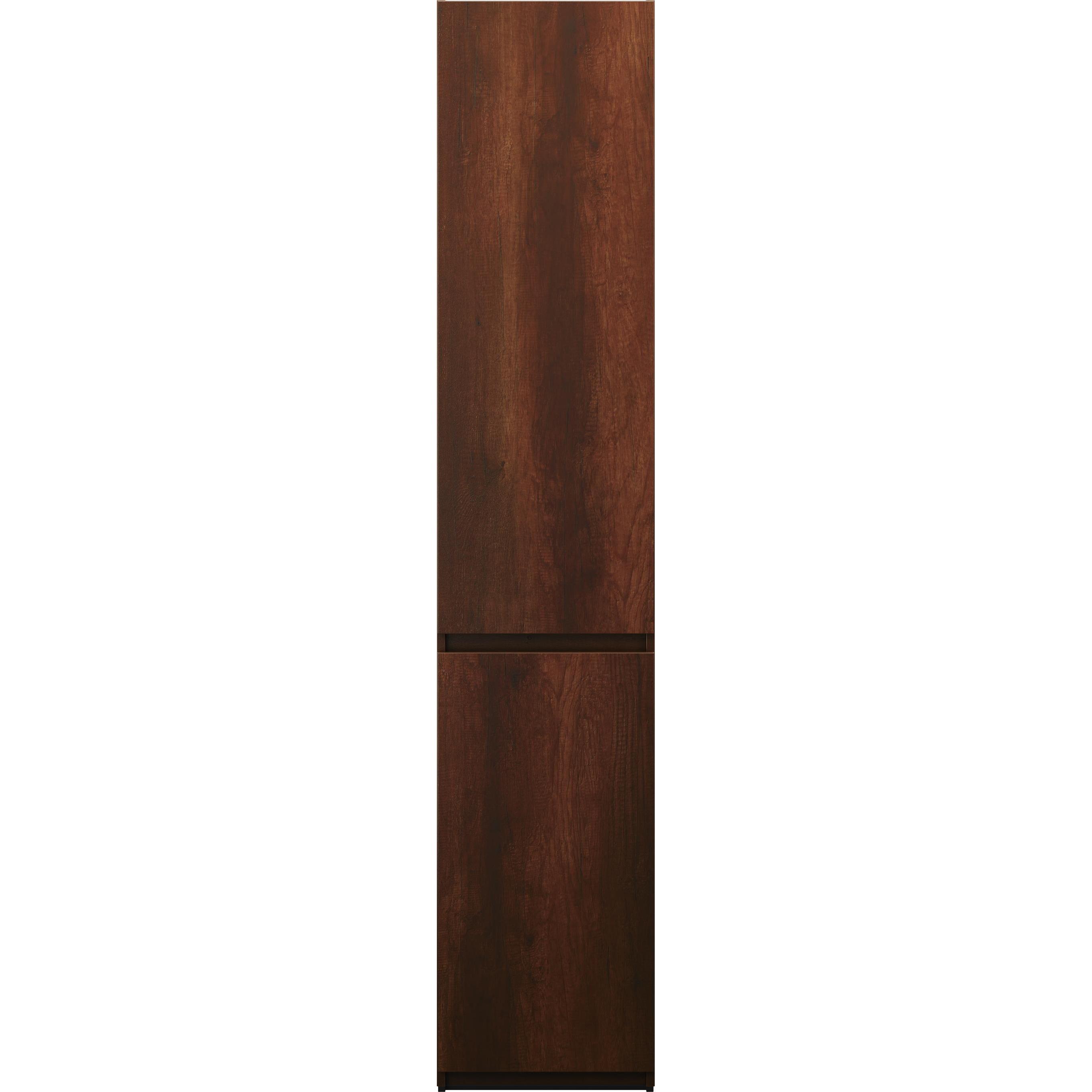 burgbad, Badezimmerschrank, Lin20 Hochschrank bodenstehend, 2 Türen, LED-Innenbeleuchtung inklusive Schubladen, Türans