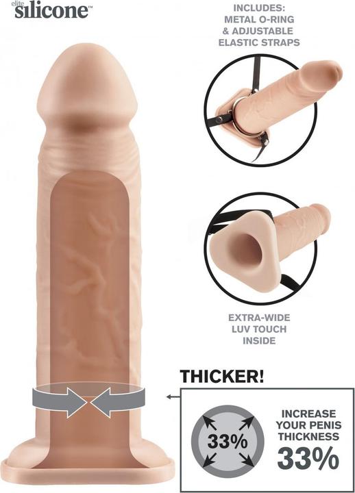 Image du produit Pipedream 8" Silicone Hollow Extention