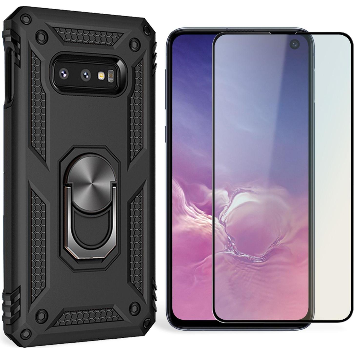 Nalia Ring Hülle (Samsung Galaxy S10e), Smartphone Hülle, Schwarz
