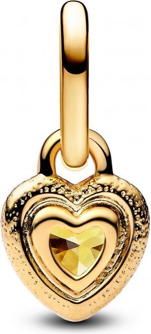 Immagine prodotto Pandora Mini ciondolo a forma di cuore (Metallo, Dorato)
