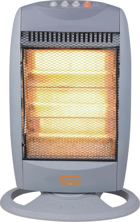 Immagine prodotto Vinco 70104 stufetta elettrica Riscaldatore di ambienti elettrico alogeno Interno Grigio 1200 W (1200 W)