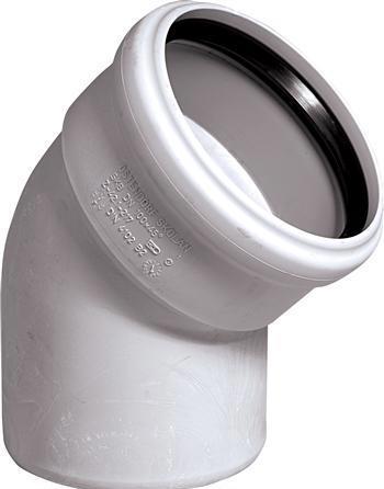 Produktbild Csdk SL Skolan støjdaempende bøjning 78mm 15 grader