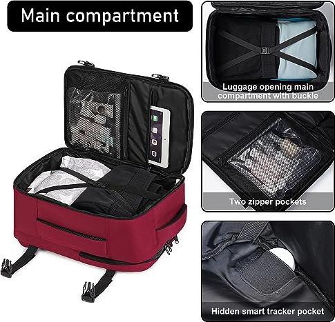 Immagine prodotto Only-Bags.Store Zaino 40 x 20 x 25 cm per Ryanair aereo viaggio zaino bagaglio a mano laptop daypacks PET