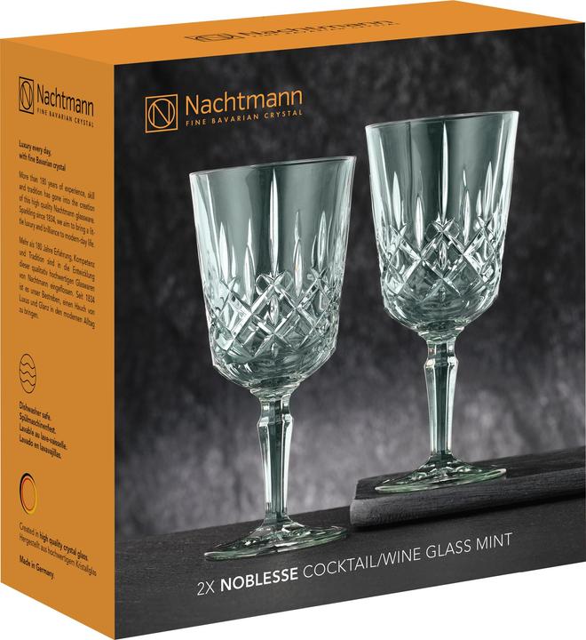 Actual product image Nachtmann Cocktail/Wine Glass mint SET/2 617/0 Noblesse UK/3 (35.50 cl, 2 Glasses, Wine glasses set)