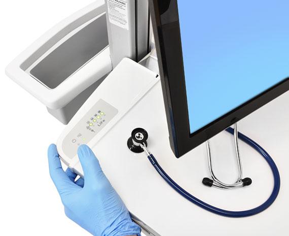 Actual product image Ergotron EMR Cart with LCD Arm, LiFe Powered - Cart for LCD Display / PC Equipment - Ku