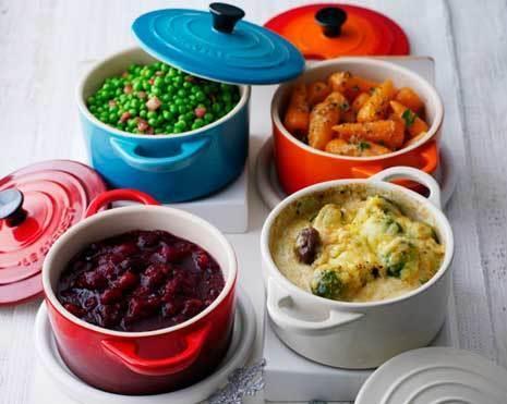 Image du produit Le Creuset Set de 4 mini-cocotte «rouge cerise»