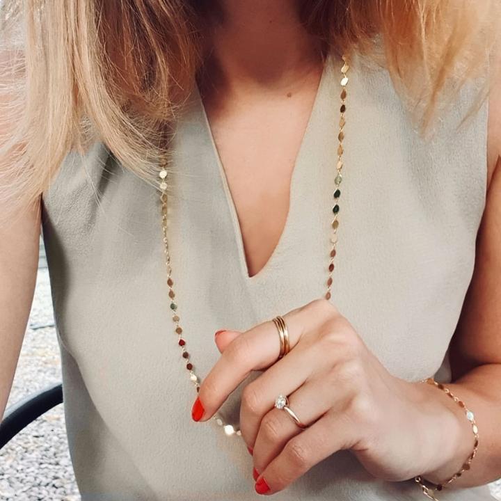 Immagine prodotto Candy Collana Maya, argento 925, placcata oro (Argento 925, Placcato oro 18k, 77 - 80 cm)