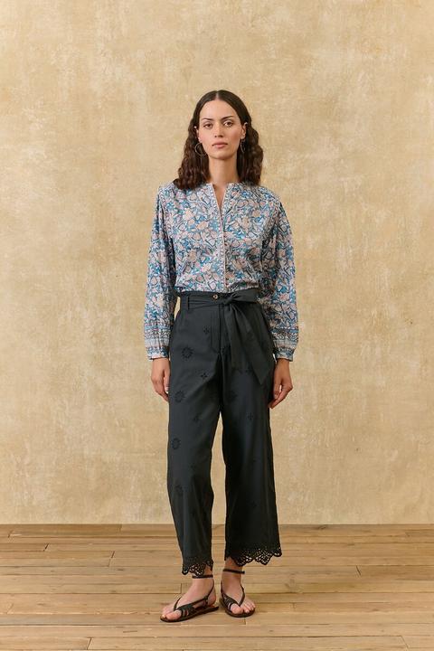Produktbild Louise Misha Bestickte gerade Hose (38)