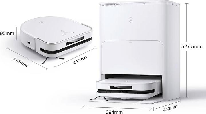 Immagine prodotto Ecovacs Deebot X5 Omni (12800 Pa, Tamponi di pulizia (rotanti))