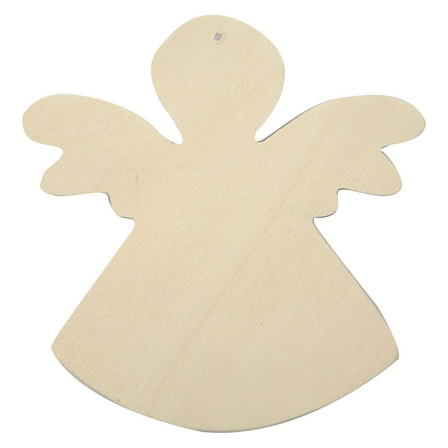 Creativ Company Versier Je Houten Engel, 6st.