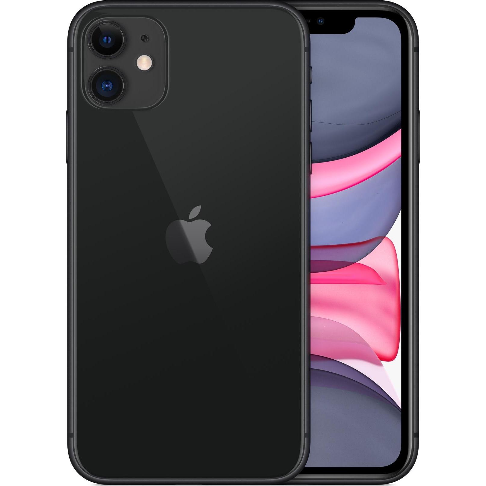 Forza Refurbished iPhone 11 (64 GB, Black, 6.10", 12 Mpx, Dual SIM, A / Wie neu), Smartphone Refurbished, Schwarz