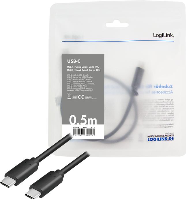 Immagine prodotto LogiLink CU0128 (0.50 m, USB 3.1, 60 W)