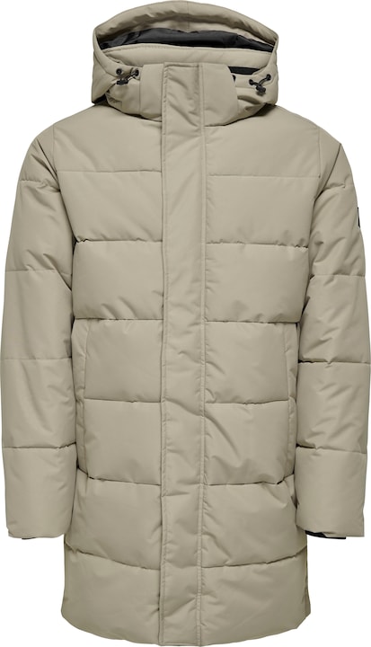 Actual product image Only & Sons Detachable hood Ribbed cuffs Coat Down jacket (M)