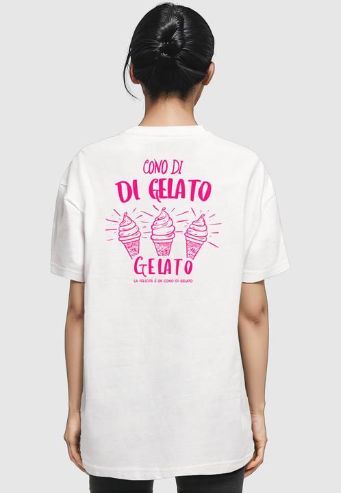 Produktbild Merchcode Ladies Cono Di Gelato Oversized Tee - 170081 (L)