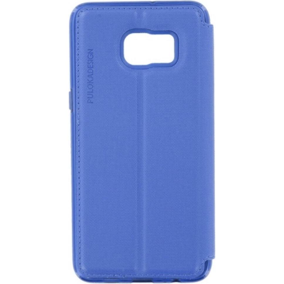 Puloka Flip Case Samsung Galaxy S6 Edge Plus - Blue (Samsung Galaxy S6 Edge+), Smartphone Hülle, Blau