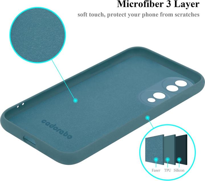 Actual product image Cadorabo Bumper Case for Honor 70 TPU Liquid Silicone Cover for Honor 70 (LG F70)