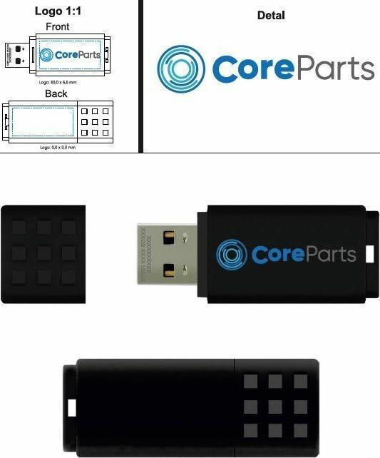 Image du produit CoreParts USB 3.0 LOGO PERSONNALISÉ 32GB (32 Go, USB-A)