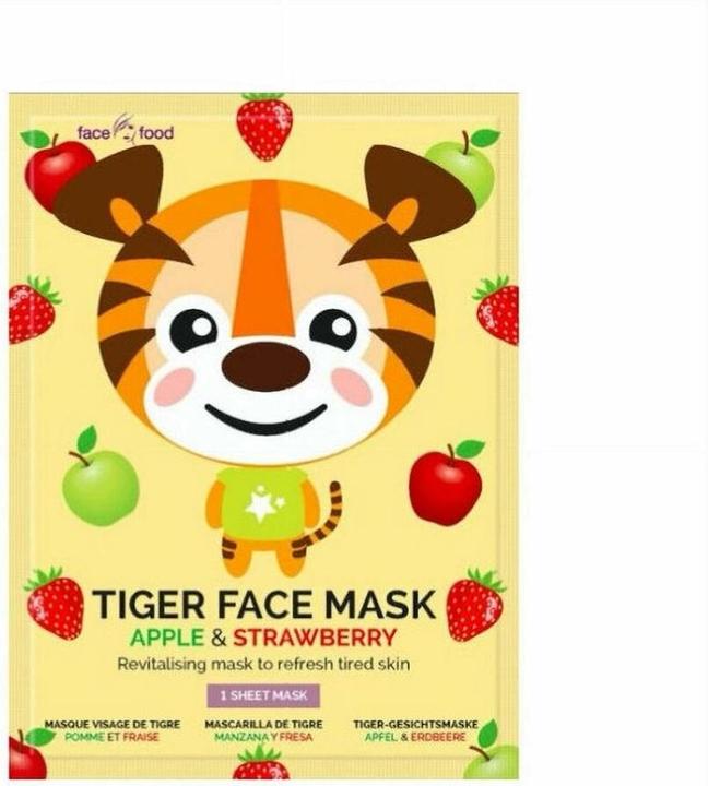 Actual product image 7th Heaven ANIMAL MASK TIGRE FABRIC MASK by Apple and strawberry aroma