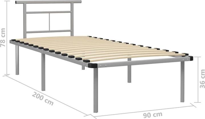 Actual product image vidaXL Bettgestell (90 x 200 cm)