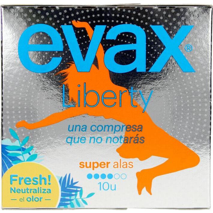 Evax, Binden, LIBERTY compresas super alas 10 uds (10 x, Damenbinden)