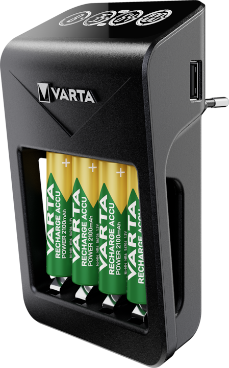 Produktbild Varta LCD Plug Charger+ (1 Stk., AA, 2100 mAh, Ladegerät inkl. Akku)