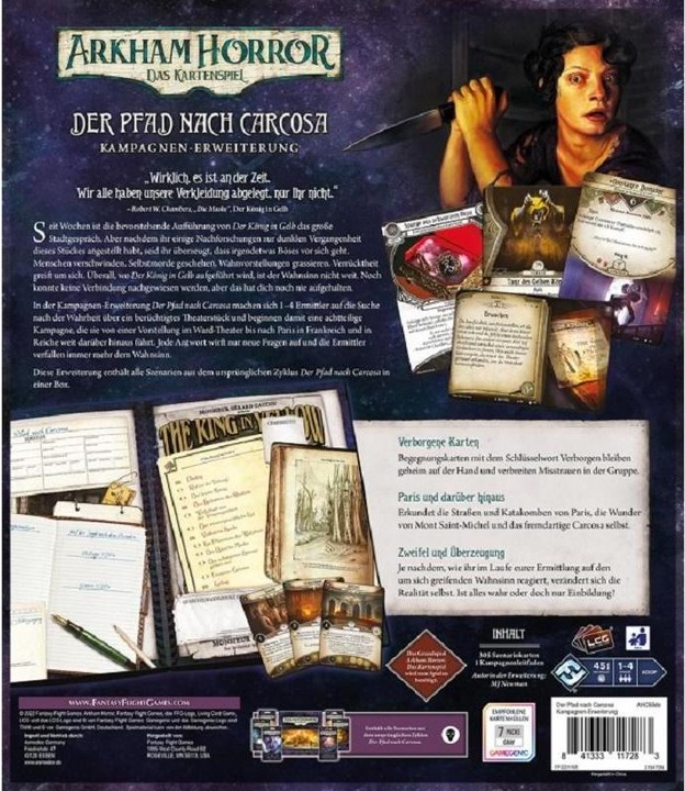 Actual product image FFG Arkham Horror: The Path to Carcosa (German)