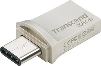 Produktbild Transcend USB-Stick 256GB JetFlash USB3.1,Pen Drive,OTG Type-A&C,Silver (256 GB, USB-A)