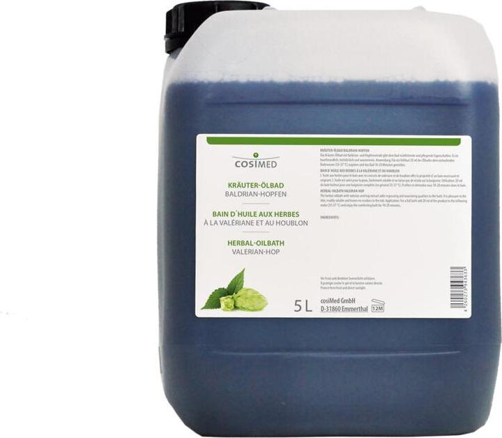 Actual product image cosiMed Herbal Oil Bath Valerian Hops 5 litres (5000 ml)