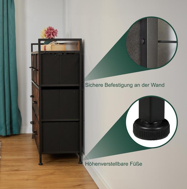 Image du produit Relaxdays Kommode (100 x 30.50 x 85 cm)