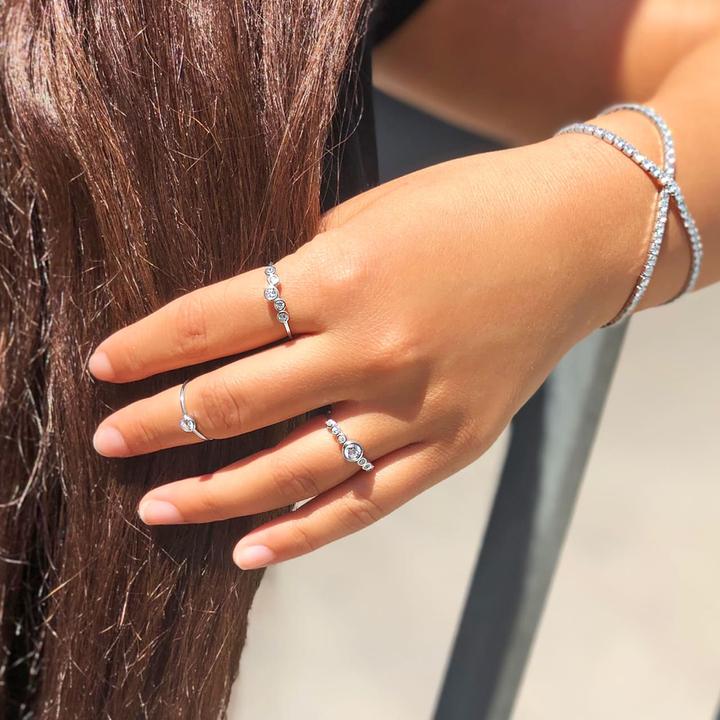 Immagine prodotto Candy Anello Cara, argento 925 (58, 925 Argento)