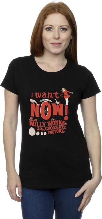 Produktbild Willy Wonka & the Chocolate Factory Verruca Salt I Want It Now TShirt (XL)