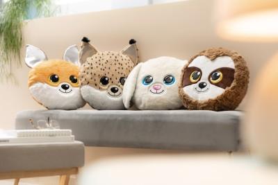 Actual product image NICI 61369 Cushion Lynx Lenzo 32x32cm figurative (32 x 32 cm)