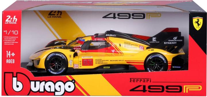 Produktbild Bburago Ferrari 499P 2024 1/18 gelb
