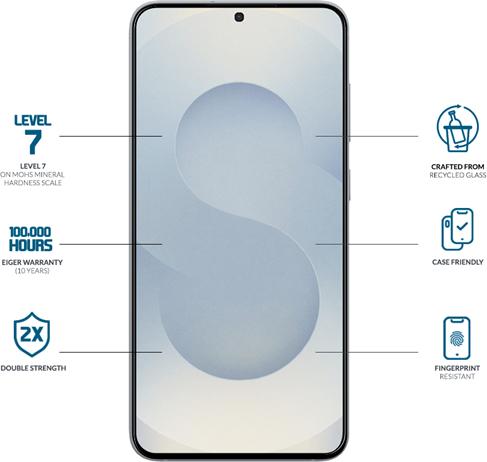 Produktbild Eiger Display-Glas Full Screen Fit Mountain Glass Clear Edge (1 Stk., Samsung Galaxy S25 FE)