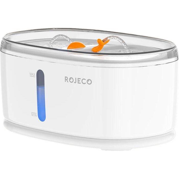 Rojeco Waterfontein voor huisdieren Wireless 2,5L (250 cl), Voerbakje