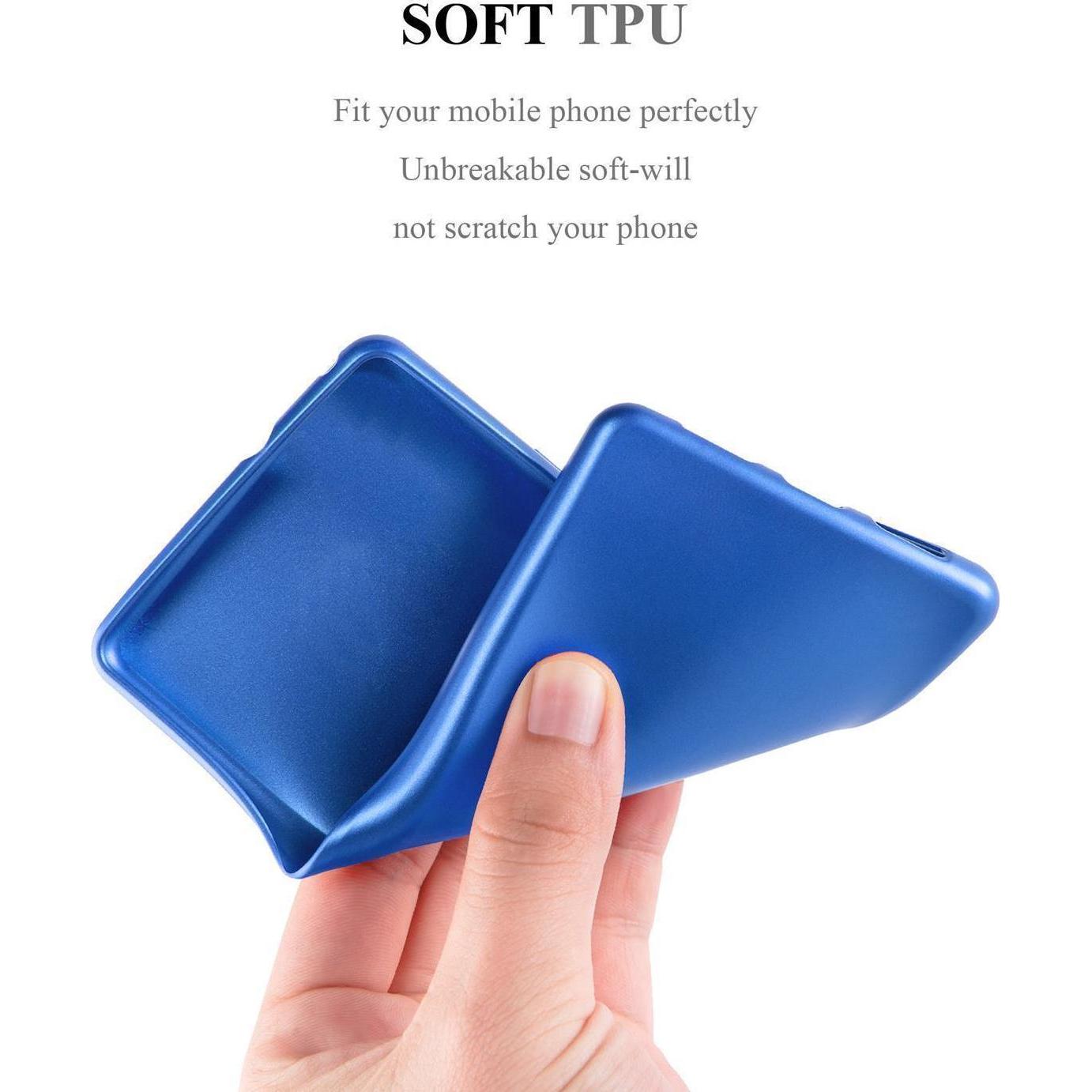 Thumbnail - Cadorabo TPU Matt Metallic Cover (Samsung Galaxy A21s), Smartphone Hülle, Blau