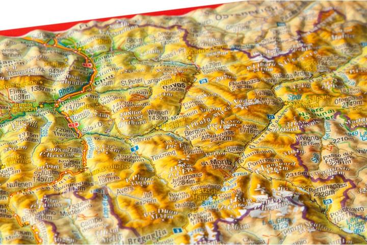 Produktbild 3D Reliefpostkarte Graubünden