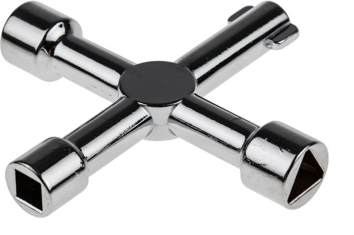Produktbild RS PRO Schaltschrankschlüssel verchromt