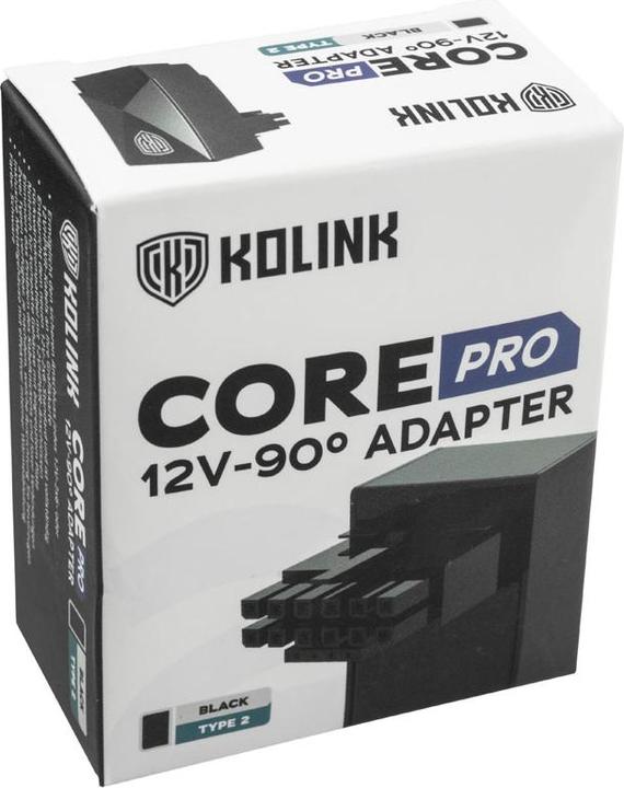 Produktbild Kolink Core Pro 12V-2x6 90 Degree Adapter - Typ 2, schwarz
