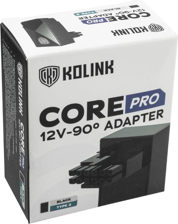 Produktbild Kolink Core Pro 12V-2x6 90 Degree Adapter - Typ 2, schwarz