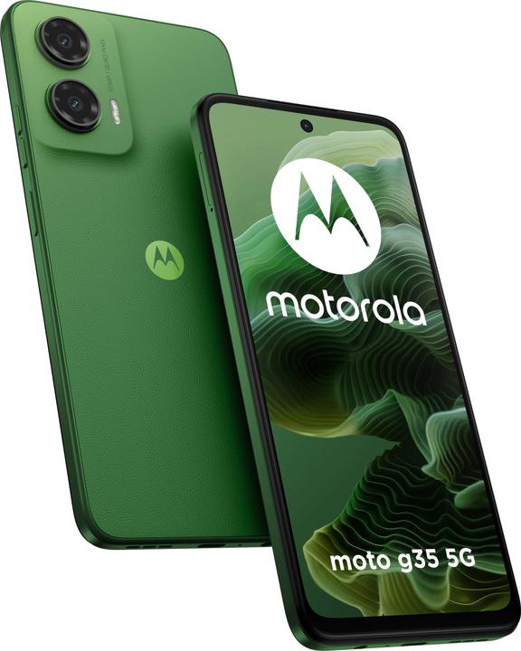 Image du produit Motorola Moto G35 (256 Go, Feuille Vert, 6.72", SIM + eSIM, 5G)
