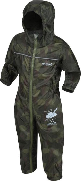 Actual product image Regatta Great Outdoors Childrens Toddlers Puddle IV Waterproof Rainsuit (86)